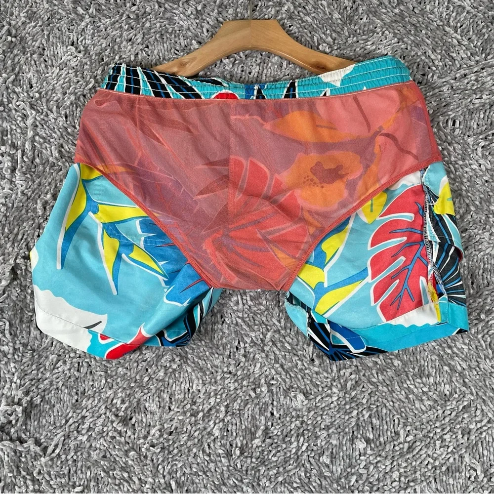 Chubbies Lined Swim Trunks Men's Small Floral Multicolor Beach Summer Tropical - Picture 5 of 7